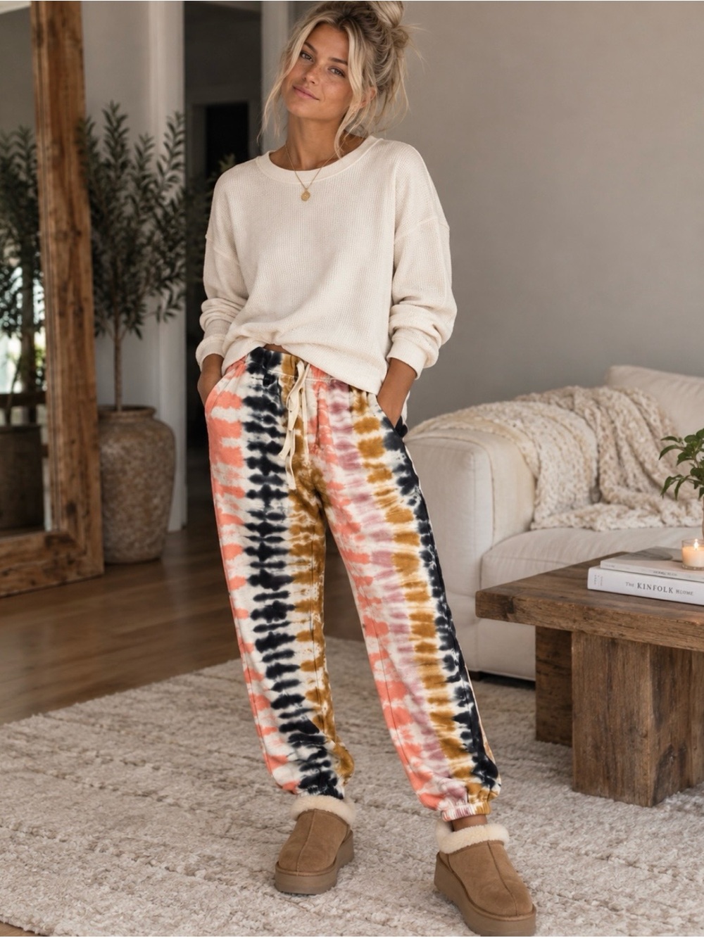 NWT Free People x Electric Rose Vendima Tye Dye Joggers